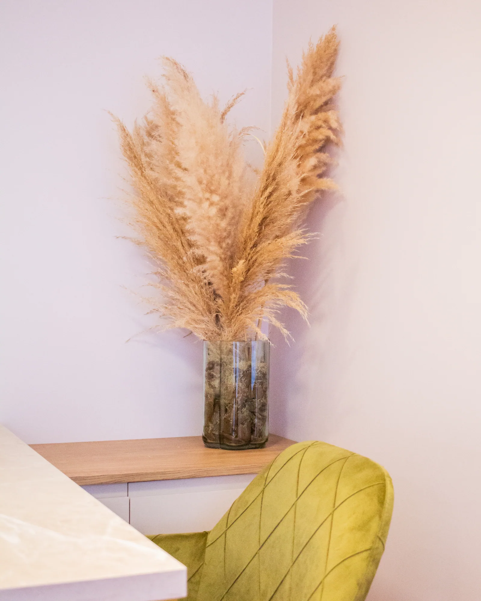 Arranjo natural decorativo da Sala Verde